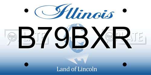 B79BXR Illinois License Plate