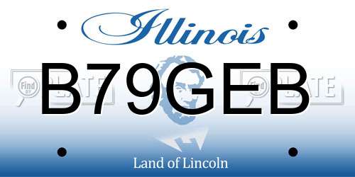 B79GEB Illinois License Plate