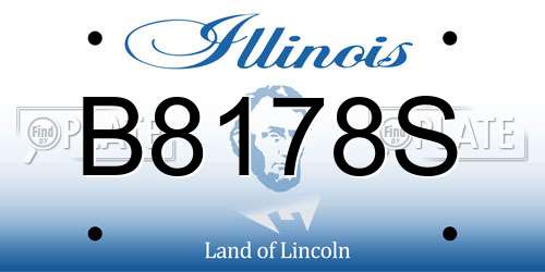 B8178S Illinois License Plate