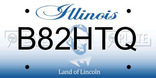 B82HTQ Illinois License Plate