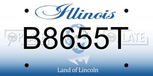 B8655T Illinois License Plate