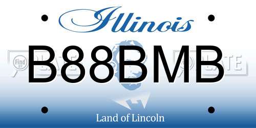 B88BMB Illinois License Plate