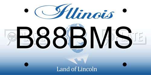 B88BMS Illinois License Plate