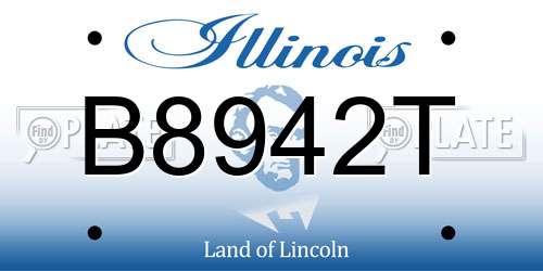 B8942T Illinois License Plate