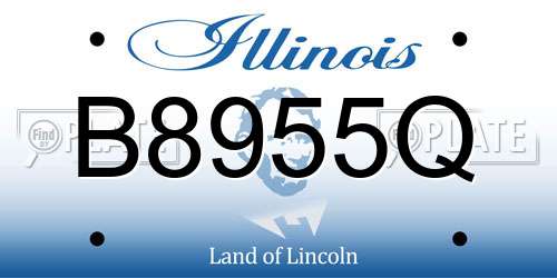 B8955Q Illinois License Plate