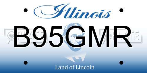 B95GMR Illinois License Plate