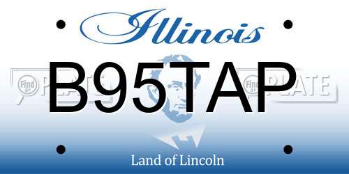 B95TAP Illinois License Plate