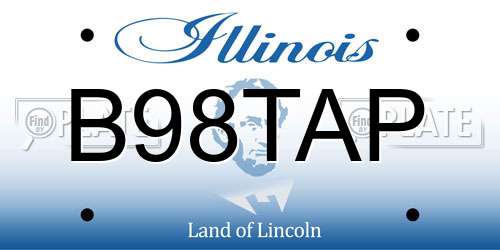 B98TAP Illinois License Plate