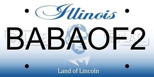 BABAOF2 Illinois License Plate