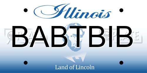 BABTBIB Illinois License Plate