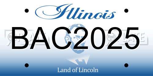 BAC2025 Illinois License Plate