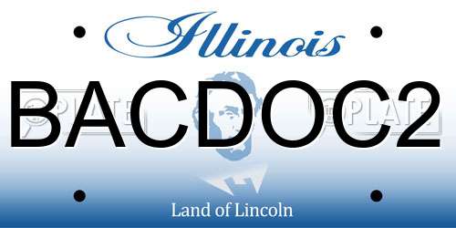 BACDOC2 Illinois License Plate