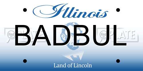 BADBUL Illinois License Plate