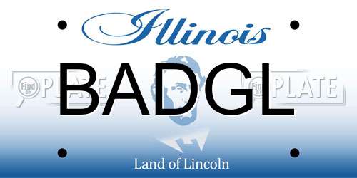 BADGL Illinois License Plate