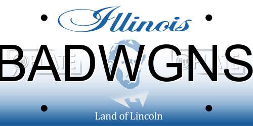 BADWGNS Illinois License Plate