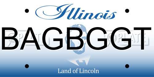 BAGBGGT Illinois License Plate