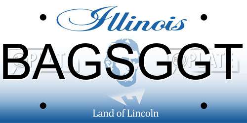 BAGSGGT Illinois License Plate