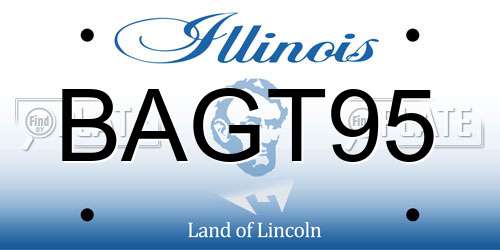 BAGT95 Illinois License Plate
