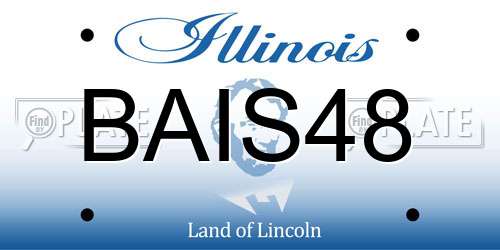 BAIS48 Illinois License Plate