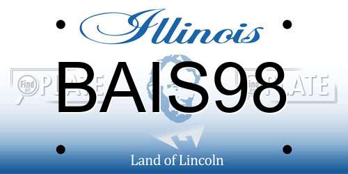 BAIS98 Illinois License Plate
