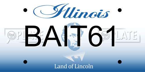 BAIT61 Illinois License Plate