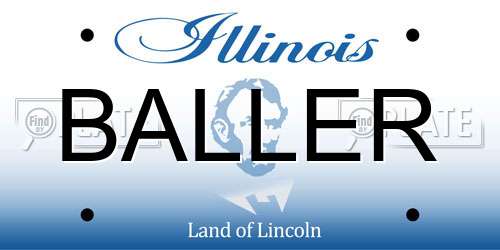 BALLER Illinois License Plate