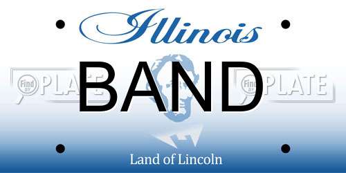 BAND Illinois License Plate