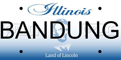 BANDUNG Illinois License Plate