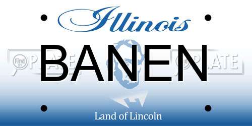 BANEN Illinois License Plate