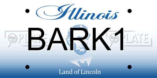 BARK1 Illinois License Plate