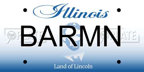 BARMN Illinois License Plate