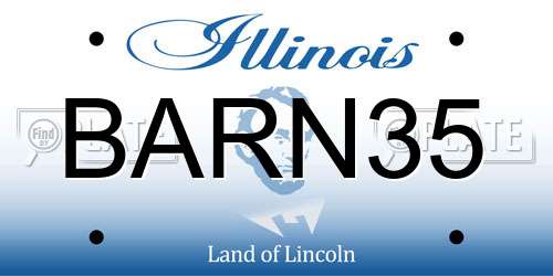 BARN35 Illinois License Plate