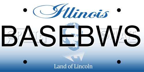 BASEBWS Illinois License Plate