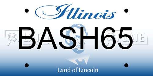 BASH65 Illinois License Plate