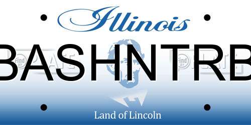 BASHNTRB Illinois License Plate