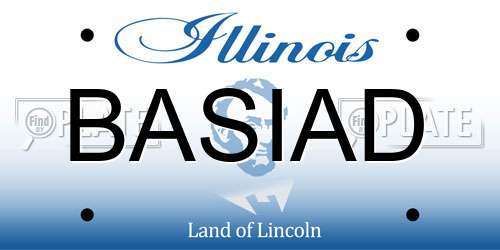 BASIAD Illinois License Plate
