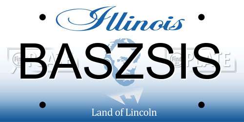 BASZSIS Illinois License Plate
