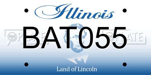 BAT055 Illinois License Plate