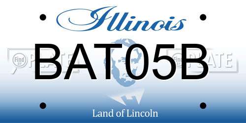 BAT05B Illinois License Plate