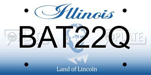 BAT22Q Illinois License Plate