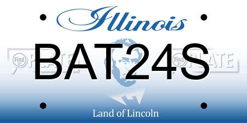 BAT24S Illinois License Plate