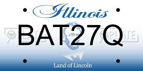 BAT27Q Illinois License Plate
