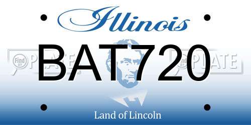 BAT720 Illinois License Plate