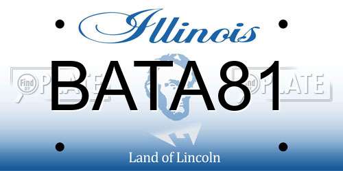 BATA81 Illinois License Plate