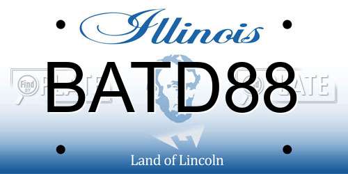 BATD88 Illinois License Plate