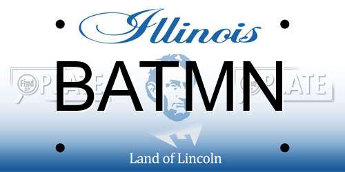BATMN Illinois License Plate