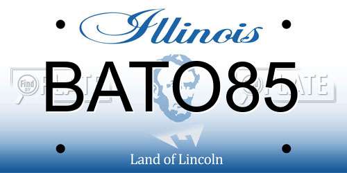 BATO85 Illinois License Plate