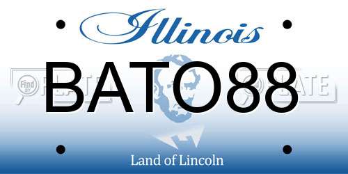 BATO88 Illinois License Plate