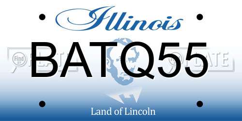 BATQ55 Illinois License Plate