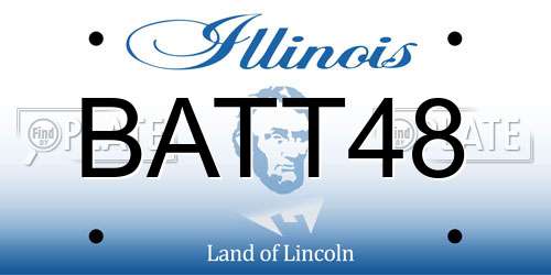 BATT48 Illinois License Plate